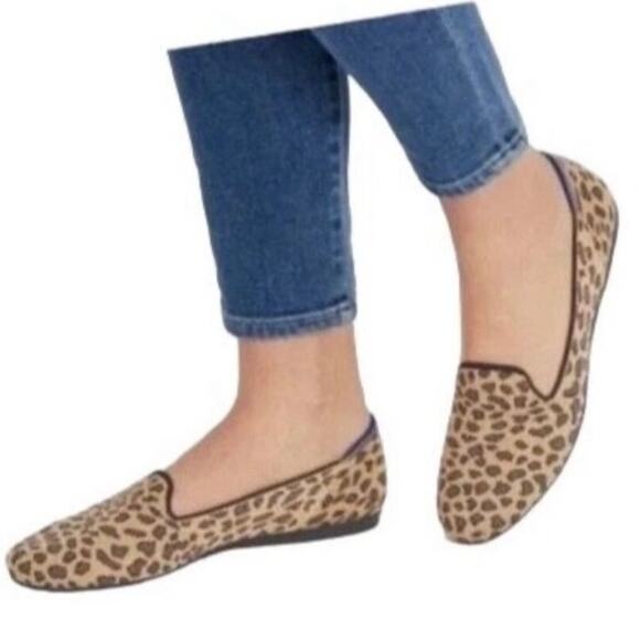 Women’s Rothy’s The Loafer in Retried Pattern Spotted Cheetah, size 6.5 - Picture 1 of 11